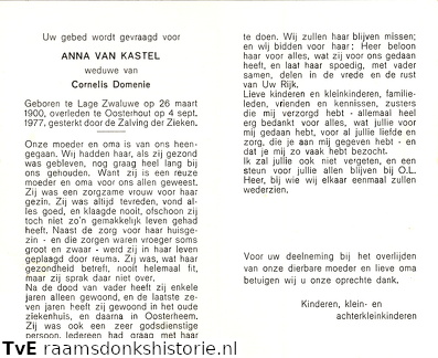 Anna van Kastel- Cornelis Domenie